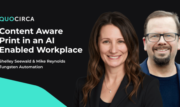 Tungsten Automation – Content Aware Print in an AI Enabled Workplace